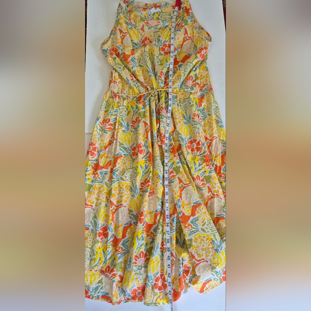 Velvet By Graham & Spencer Dress Yellow Floral Size S - Picture 13 of 13